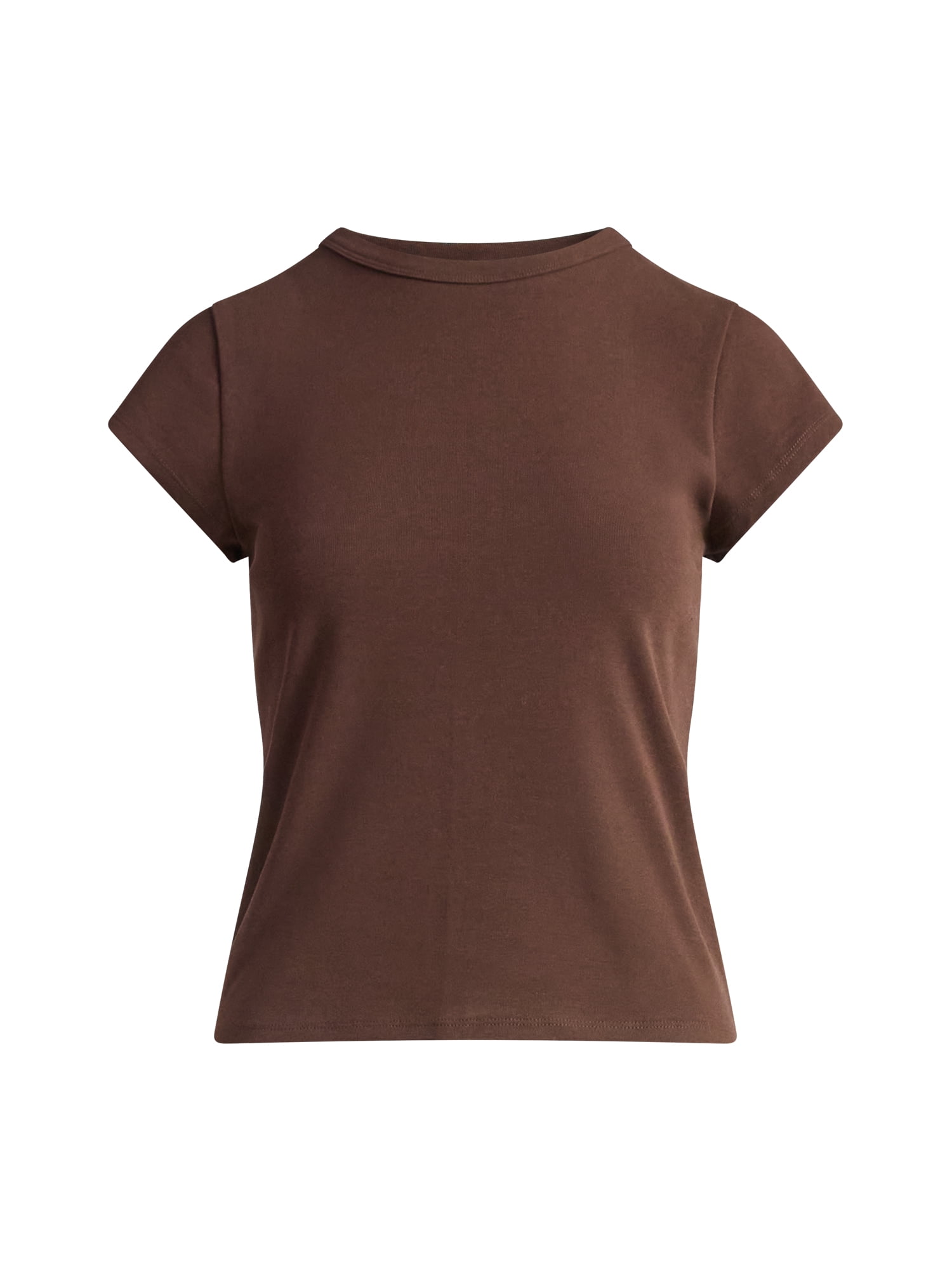 Free Assembly Women's and Women's Plus Cap Sleeve Tee, Sizes XS-4X