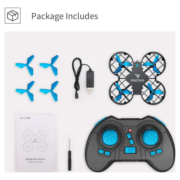 Snaptain Mini Toy Drone for Kids & Beginners with 3D Flips, Attitude Hold,  One Key Return, Headless Mode, Speed Adjustment, Radio Control, Green