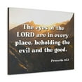 thumbnail image 2 of Scripture Walls Proverbs 15:3 The Eyes Of The Lord Are In Every Place Bible Verse Canvas Christian Wall Art Ready to Hang Unframed, 2 of 17