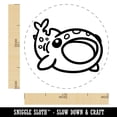 thumbnail image 2 of Fascinating Whale Shark with Open Mouth Self-Inking Rubber Stamp Ink Stamper - Black Ink - Large 1-1/2 Inch, 2 of 7