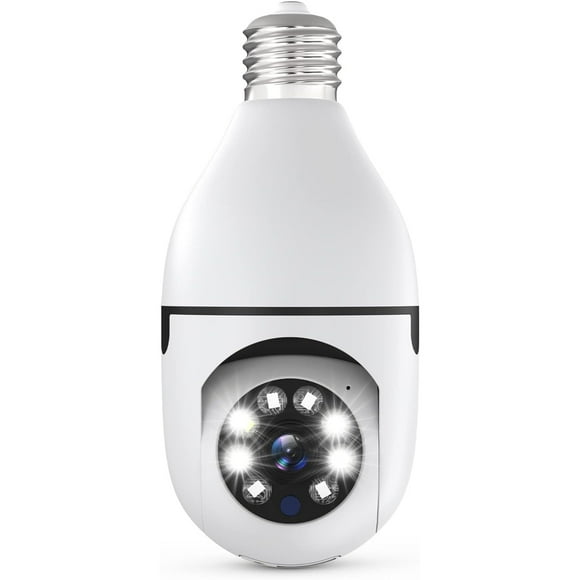 Cámara de Seguridad Socket 3mp Wifi Exterior/interior 360º Blanco BLOSOOM