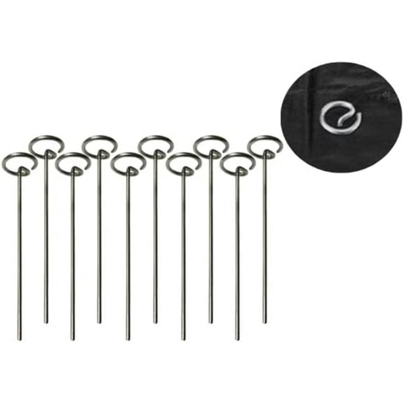 Home and Country USA - Professional-Grade Circle Top Landscape Pins, Secure Durable, Ideal for Garden Fabric, Netting Mulch, 6-Inch Length