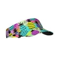 thumbnail image 2 of Disketp Graffiti Pineapples Sun Visors for Women Men Unisex Tennis Golf Visor Hat Adjustable Summer Hats Sport Outdoor Visor Hat UV Protection Cap, 2 of 8