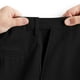 thumbnail image 4 of Pantalones de vestir YUCENFU para hombre, cintura extensible oculta, color negro, 4 of 5