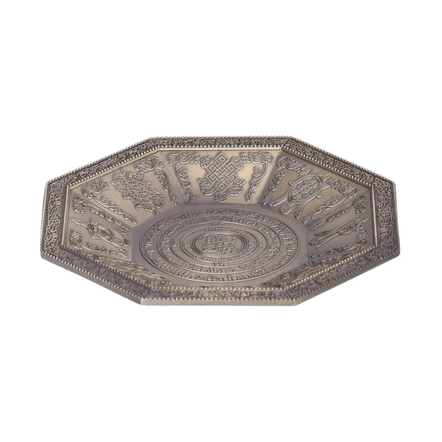 Bandeja para quemar, bandeja para quemar octagonal, plato para sacrificios de fuego budista, accesorio para templo, materiales ecológicos