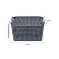 thumbnail image 4 of Cesta Apilable extra grande Azul AGBOX | Multiusos, Organiza tu Hogar | Resistente y Duradera, 4 of 5