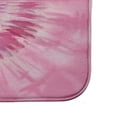 thumbnail image 2 of Simply Daisy 34" x 21" Plush Microfiber Pink Shibori Burst Bath Mat, 2 of 3