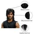 thumbnail image 4 of Yoofe Wigs Human Hair,Retro 80s Stylish Wig for Men Accessory Classic Hairpiece for Parties Easy To Wear Vintage Look Wave Wigs for Women Natural Color 1Pc,11 Inches, 4 of 8