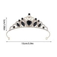 thumbnail image 2 of Heart for Women, Princess with Accents for Happy Birthday Party Decorations, Pageant, and Bridal Hair Accessories, 2 of 5