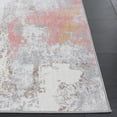 thumbnail image 6 of SAFAVIEH Bayside Everard Abstract Polyester Machine Washable Area Rug, Ivory/Gray Pink, 8' x 10', 6 of 15