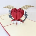 thumbnail image 3 of TIMIFIS Valentines Day Cards Popped Greeting Card Romantic Wedding Valentine's Day Gifts Cards —Spring, 3 of 6