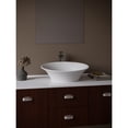 thumbnail image 2 of Karran Quattro QM164 Matte White Acrylic 21 in. Oval Bathroom Vessel Sink with Faucet and drain in Matte Black, 2 of 5