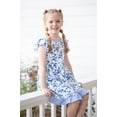 thumbnail image 2 of Millie Loves Lily Girls Periwinkle Floral 2-Pocket Dress,Toddler Girls,Size 4T, 2 of 3