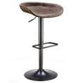 thumbnail image 3 of New Pacific Direct Rogue 31.5" PU Leather Gaslift Bar Stool in Brown (Set of 2), 3 of 9