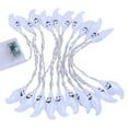 Utoimkio Mini White Ghosts, LED Halloween String Lights, Battery