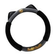 thumbnail image 3 of amleso Cat Ear Plush Steering Wheel Cover Soft Comfortable Stylish Easily Install Accessories Anti Slip for Sports Cars Suvs Vehicle black gray, 3 of 9