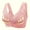 5-Pink, variant on YWDJ Bras for Women Plus Size Front Closure Comfy Bras Wireless Lounge Bras Wide Strap Full Coverage Push up Wrap Comfortable Bras Padded Plus Size Comfort Bras Bras Black 3XL