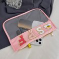 thumbnail image 1 of Bolso cosmético transparente Chenille Lentejuelas Maquillaje Embrague Maquillaje Bolsa de viaje para mujer, 1 of 4