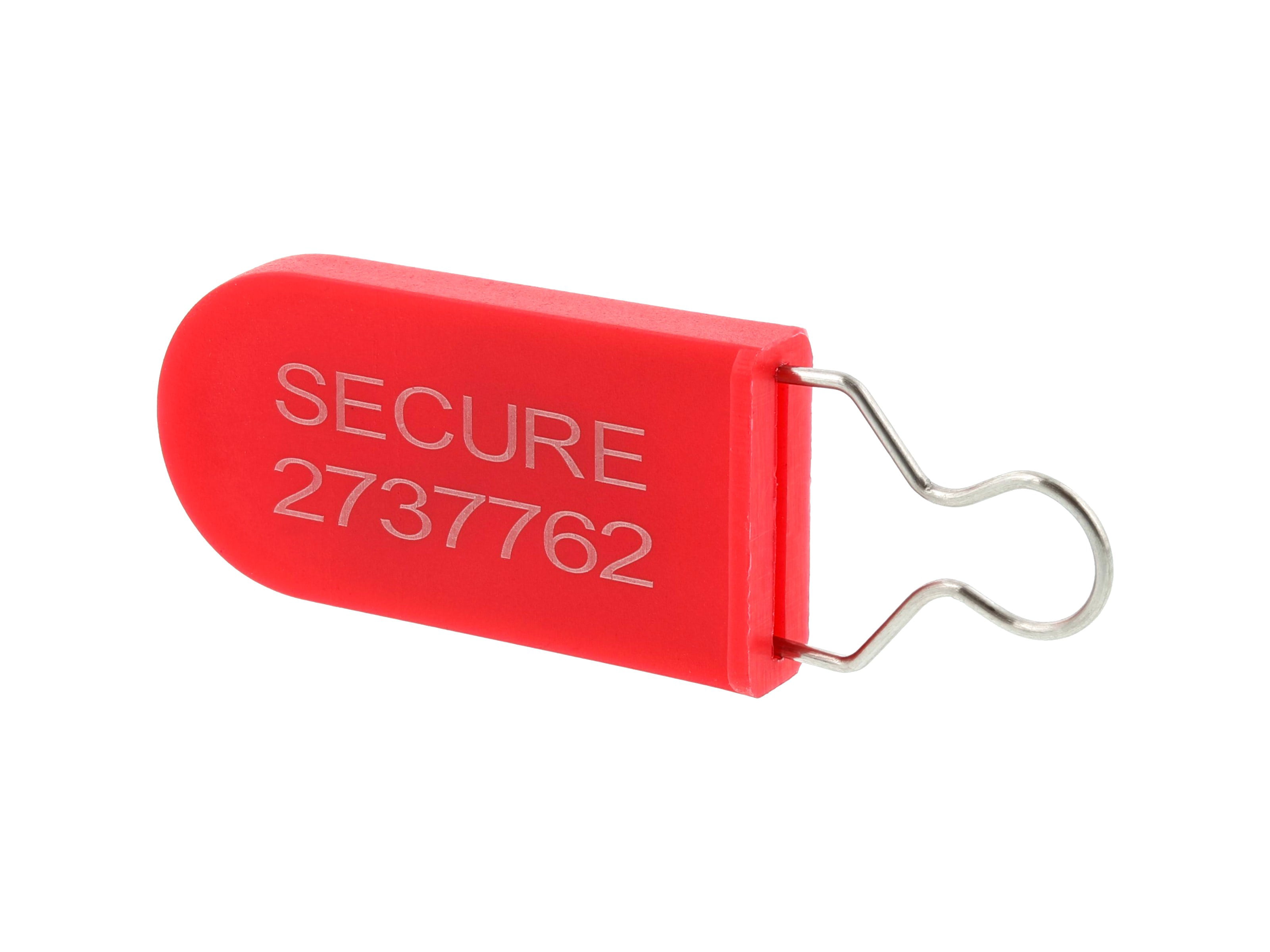 for sale online Plastic Padlock Security Seal Red Color 100 Units 