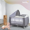 thumbnail image 3 of Cuna Corral para Bebé Portátil y Plegable Con Colchón Impermeable Incluido gris, 3 of 10