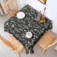 thumbnail image 3 of 60x60 Inch Waterproof Square Tablecloth, Thickened Polyester Table Cover for Dining & Parties, Floral Print, 3 of 6