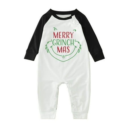 

Sanfanil Christmas Pajamas Matching Family Pajama Set Printed Shirt Pants For Baby