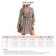 thumbnail image 4 of ZJchao Vestido de Manga Larga para Mujer Vestido Envuelto con Estampado de Lunares Y Escote en V Profundo Vestido Informal de una Pieza ANGGREK  Otros, 4 of 6