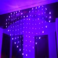 thumbnail image 4 of Guirnalda de luces LED de 2 m para cortina, guirnalda de luces románticas para fiestas en el jardín, decoración para exteriores, bodas, decoración navideña para el hogar, 4 of 5