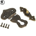 thumbnail image 3 of Hasp Latch, Zinc Alloy Attractive 10Pcs Latch Catch  For Wooden Boxes, 3 of 8