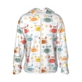 thumbnail image 1 of Balery Colorful Crabs Sudadera ligera de manga larga con capucha y protección solar UPF 50+ para hombre y mujer, ideal para pesca y running-Medium, 1 of 7