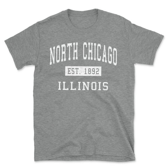 North Chicago Illinois Classic Established Men's Cotton T-Shirt