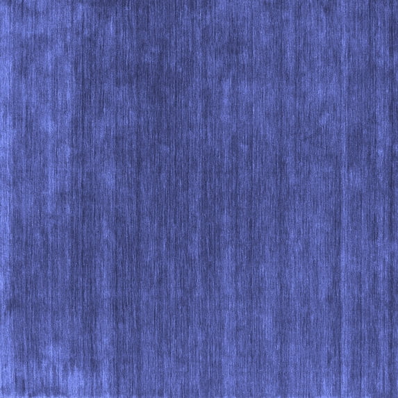 Ahgly Company Indoor Square Abstract Blue Contemporary Area Rugs, 8' Square