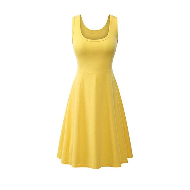 Nouvelle Robe en Coton à Col en U pour Femmes, Jupe-Culotte Tridimensionnelle