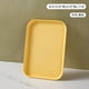 thumbnail image 1 of Nvzi Bandeja para alimentos ligera de 2 piezas, color amarillo claro - Bandeja de paja de trigo de 30,5 × 22 × 1,5 cm, libre de BPA, resistente y apta para lavavajillas., 1 of 5
