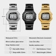 thumbnail image 3 of SKMEI Men's Digital Stainless Steel Watch Backlit Multifunction Stopwatch Waterproof Sport Watches, 3 of 9