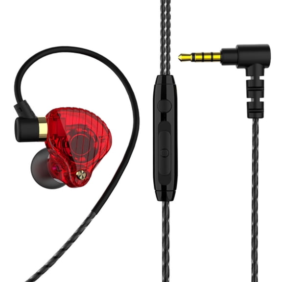 Noise Cancelling Earbuds Headset Sports In-ear Plug-in Gaming Headphones Earphone Bass Heavy 3.5mm Plug