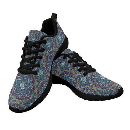 

Summer Running Shoes Oriental Patterns Men Jogging Sneakers Breathable Mesh Lace-up Outdoor Comfortable Women Casual Sport Shoes