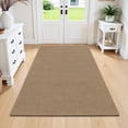 thumbnail image 2 of LOKHOM 2.6'x4' Cotton Woven Kitchen Rug, Non Slip Washable Front Doormat, Indoor Door Mat for Front Porch Kitchen Bedroom, Brown, 2 of 7