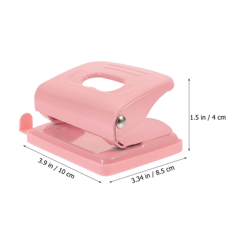 HOMEMAXS 2pcs Loose Leaf Hole Puncher Paper Sheets Hole Maker Manual Hole Punch For Office Two Hole Punch