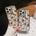thumbnail image 4 of Star Phone Case for iPhone14 Case Luxury Star Moon Hollow Out Design Electroplating Soft TPU Shockproof and Drop-Proof Suitable for Women Fashion Case - Silver, 4 of 7