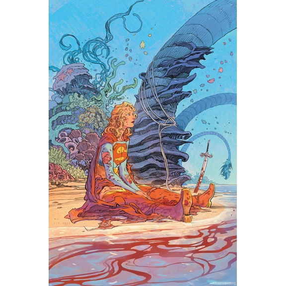 DC Supergirl (Comic) - Woman of Tomorrow Variant Cover #8 Wall Poster, 14.725" x 22.375"