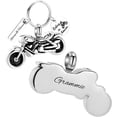 thumbnail image 2 of Motorcycle Urn Keychain for Ashes Keepsake Urn Key Ring for Human/Pet Ashes Cremation Jewelry, 2 of 5