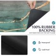 thumbnail image 4 of Sliced Rose Gold Metallic Foil Overlaid Bath Rugs 16x24 Inch Non Slip Bath Mat Quick Dry Absorbent Thin Bath Rug Fit Under Door Washable Bath Floor Rugs for Bathroom Bathtub Sink,Multi 2, 4 of 6