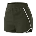 thumbnail image 3 of Women‘s Athletic Workout Shorts Elastic Waist Running Pockets Pants  please buy one or two sizes larger than normal, 3 of 6
