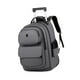 thumbnail image 2 of Mochila para portátil con ruedas, bolso de mano de negocios para acampar durante la noche Gris, 2 of 9