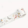 thumbnail image 5 of 1pc/pack Vintage Feathers Flowers Bird Masking Washi Tape Retro Ins Decorative Adhesive Material Sticker Label Scrapbooking 1.57inch*118.11inch, 5 of 5