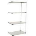 thumbnail image 4 of Nexel 5 Tier Solid Stainless Steel Shelving Add-On Unit, 36"W x 24"D x 63"H, 4 of 4