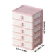 thumbnail image 2 of Pequeña Caja de Joyería Caja de Almacenamiento de Escritorio, Caja de Almacenamiento de Estilo de Cajón, Cosméticos Multifuncionales para Estudiantes, Caja de Joyería, Caja de Organización de Papelerí, 2 of 6