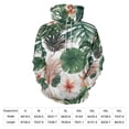 thumbnail image 4 of Leaf Flowers Nordic Tropical Plants Regular Fit Hoodie, Sporty Pullover Hooded Sweatshirt for Men Women Muscle 4XL, 4 of 6