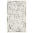 thumbnail image 2 of Safavieh Dip Dye Cyan Distressed Area Rug, Silver/Ivory, 4' x 6', 2 of 6